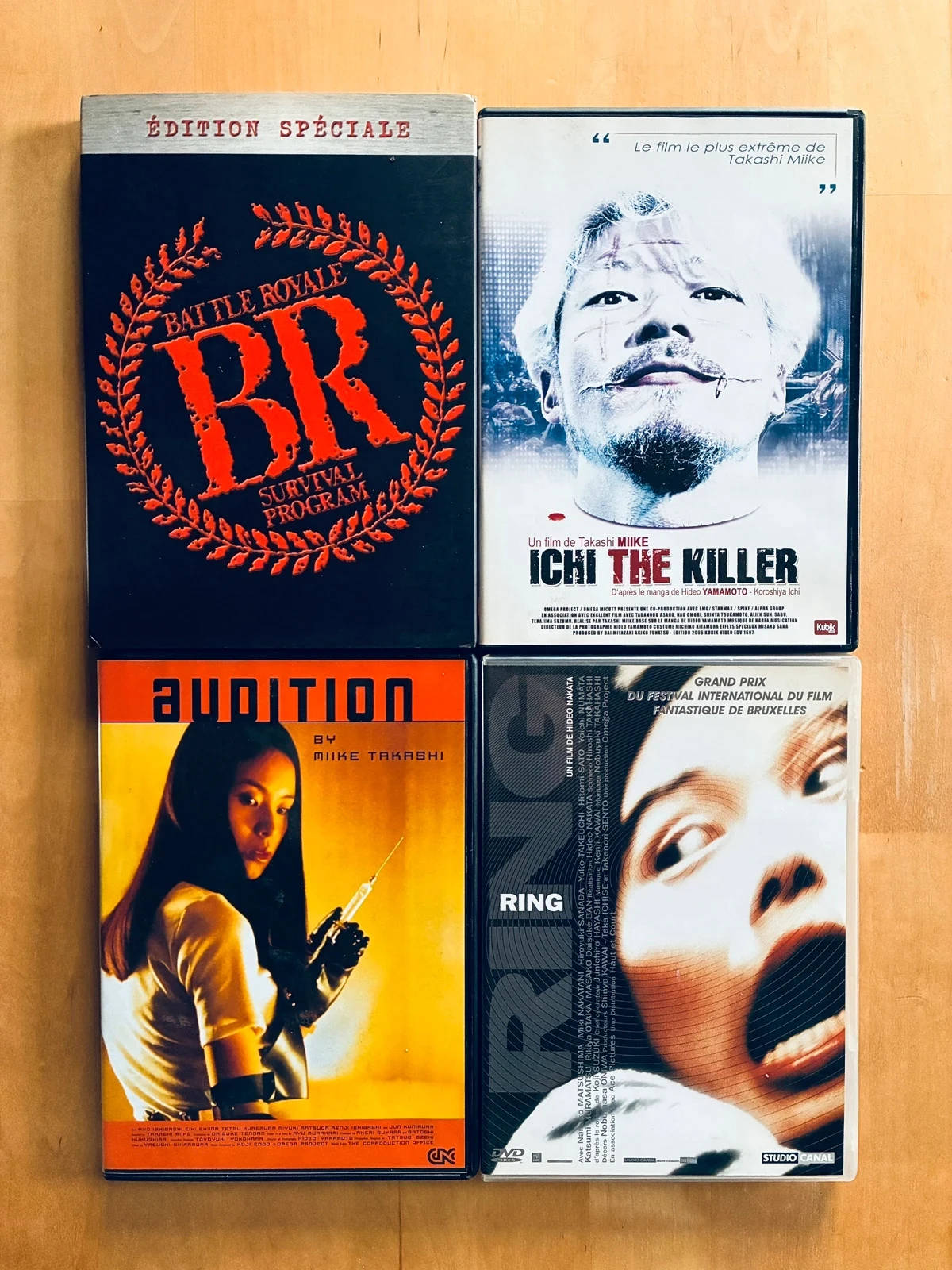 Lot 4 DVD cultes cinéma asiatique.